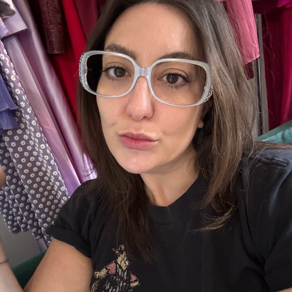 UNREAL blumarine 90s y2k eyeglasses frames * read description iridescent